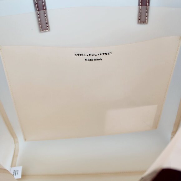 NEW Stella McCartney PVC Logo Tote Bag | Large Eco Bag for Daily, Beach & Travel - Picture 9 of 16
